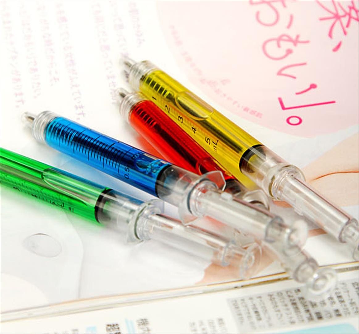 Syringe ball pen
