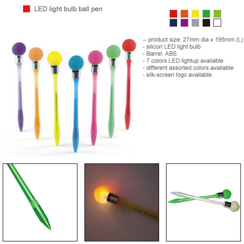 LED light bulb ball pen