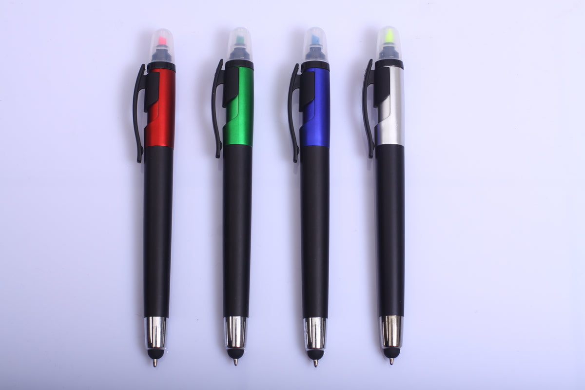 Promotional plastic TOUCH pen with highlighter