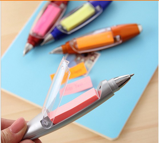 Plastic Memo Pen With Led Light