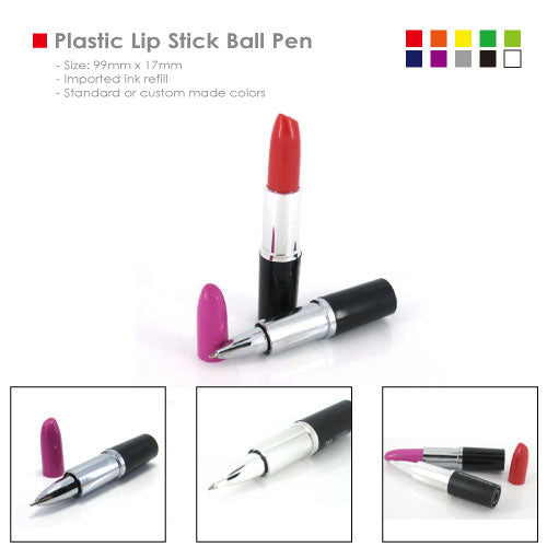 Plastic Lip Stick Ball Pen