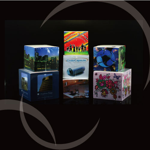 Full color print memo cube