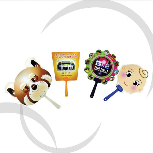Promotion fan with diecut