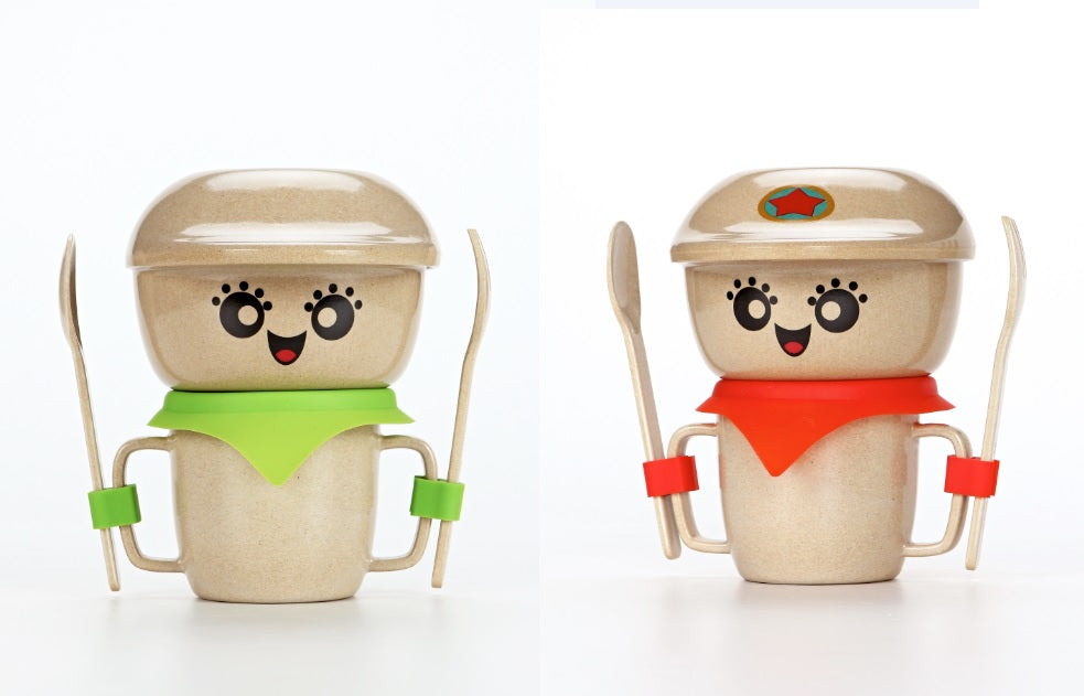 Rice Husk Fiber Kids Tableware set
