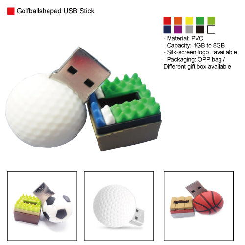 Golf ball shaped USB Stick