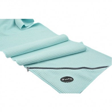 Microfiber Fitness Towel with Zipper and Pocket
