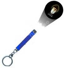Logo projection torch keychain