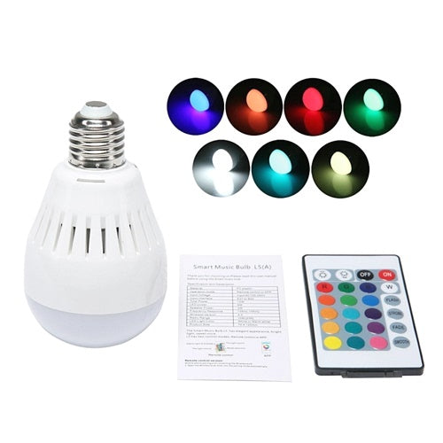 LED Bluetooth speaker light bulb