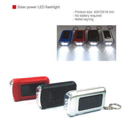 Solar Power bank (mobile charger) LED flashlight
