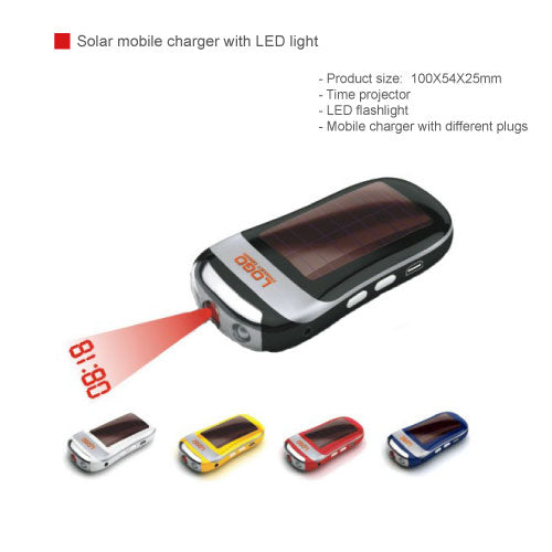 Solar Power bank (mobile charger) with LED light