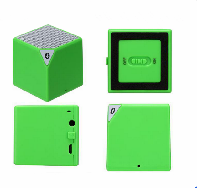 Square portable wireless bluetooth speaker