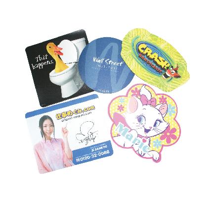 Slim PVC mouse pad with custom shape