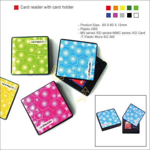 Card reader with card holder