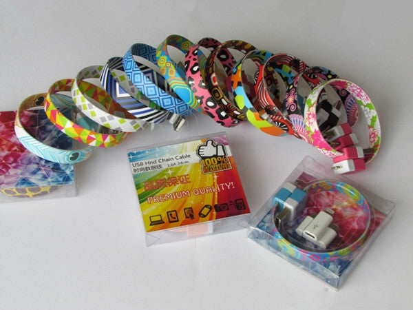 Silicone bracelet usb cable (Pattern)