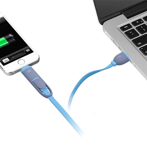 USB 2 in 1 Sync Data Charger Cable Telescopic Line