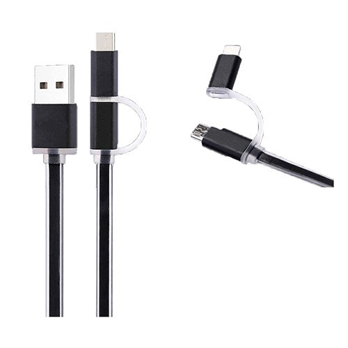 Micro USB + Type C USB Cable