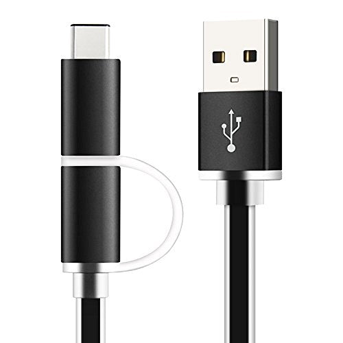 Micro USB + Type C USB Cable