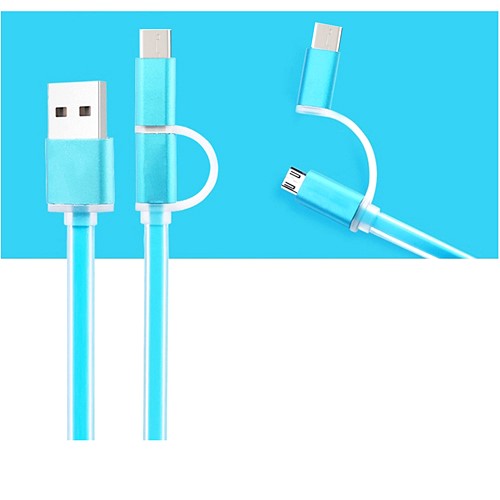 Micro USB + Type C USB Cable