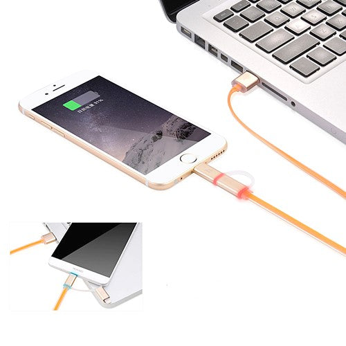 Micro USB + Type C USB Cable