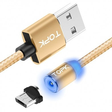 Braided Magnetic Lightning and USB Charger Charging Cable