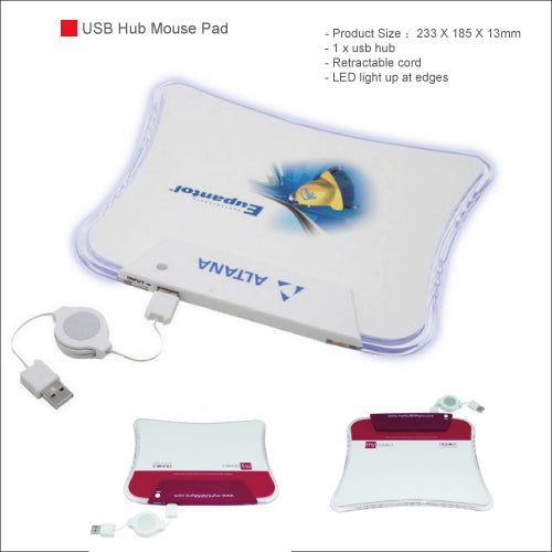 USB Hub Mouse Pad