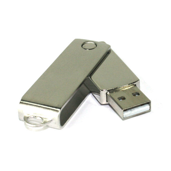 Metal case rotating USB stick