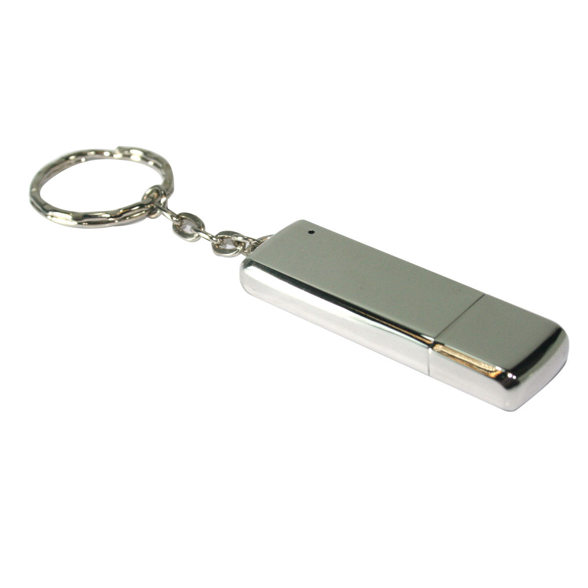 Metal case USB stick with keychain