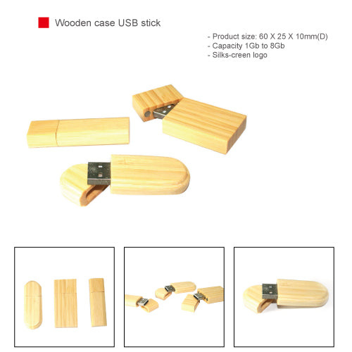 Wooden Bamboo case USB stick