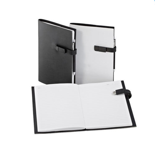 Leather Notebook with USB Flash Drive