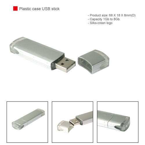 Plastic case USB stick
