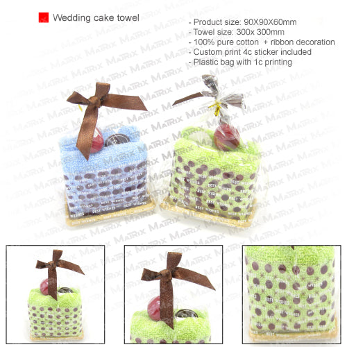 Wedding cake towel