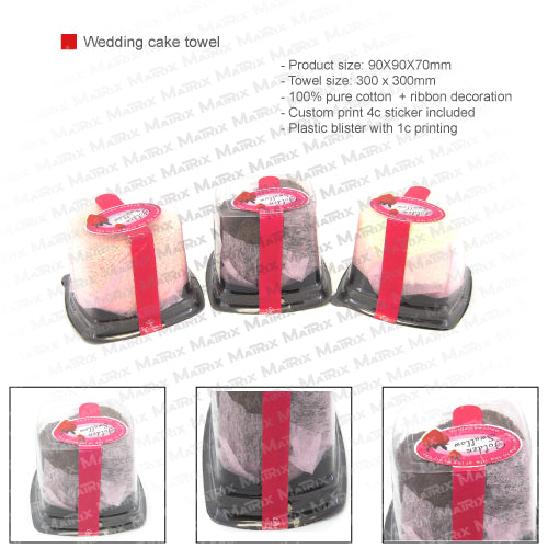 Wedding cake towel