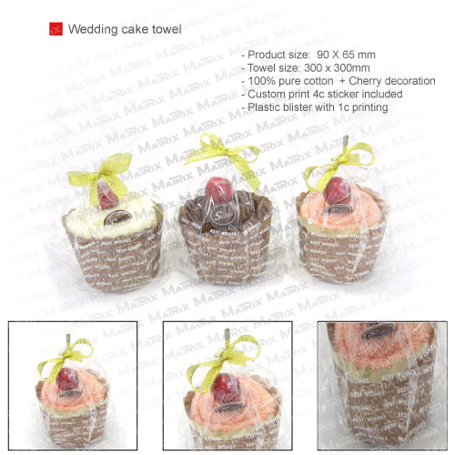 Wedding cake towel