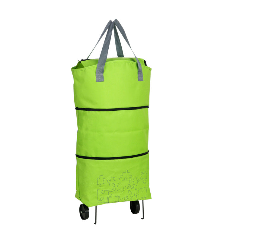 Panon-Ice green folding shopping cart