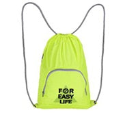 Portable foldable drawstring backpack