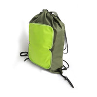 Portable foldable backpack with handle