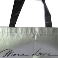 Silver foil shopping bag