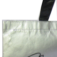 Silver foil shopping bag