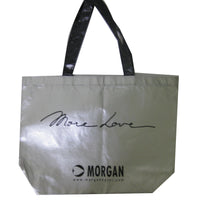 Silver foil shopping bag