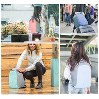 The Bobby Compact / Montmartre 2.0 Anti Theft backpack by XD Design - Pastel Blue P705.530