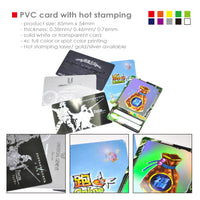 PVC card with hot stamping