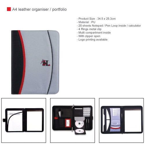 A4 leather organizer / portfolio