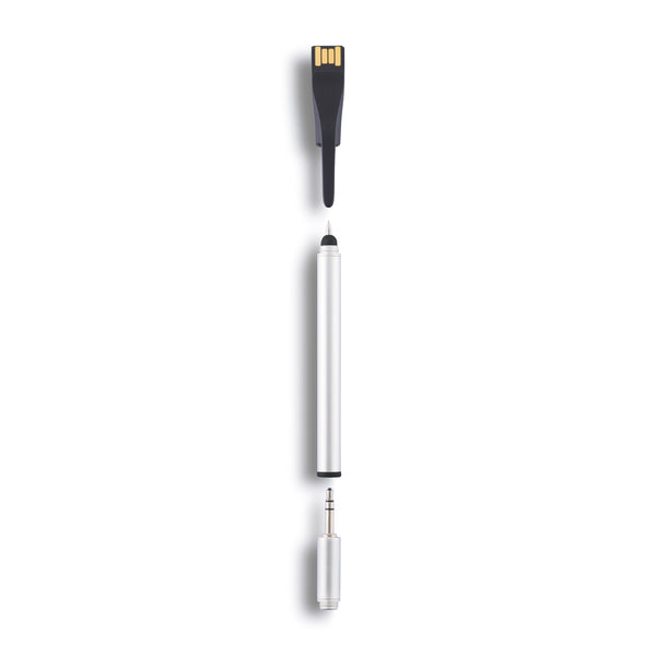 Point|03 tech pen-stylus, USB 4GB & laser pointer app black-P314.141