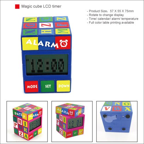 Magic cube LCD timer