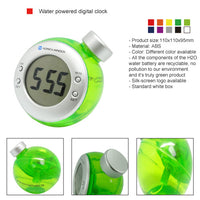 Water powered digital clock