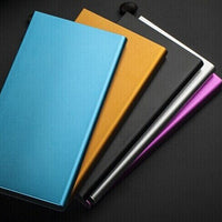 Ultra thin metallic power bank 2-USB output (8000mAh)