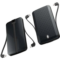 Ultra Slim Power Bank 8000mAh with Built in Cables