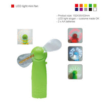 LED light mini battery handy fan