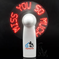 LED light mini battery handy fan