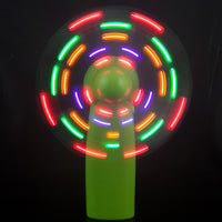 LED light mini battery handy fan